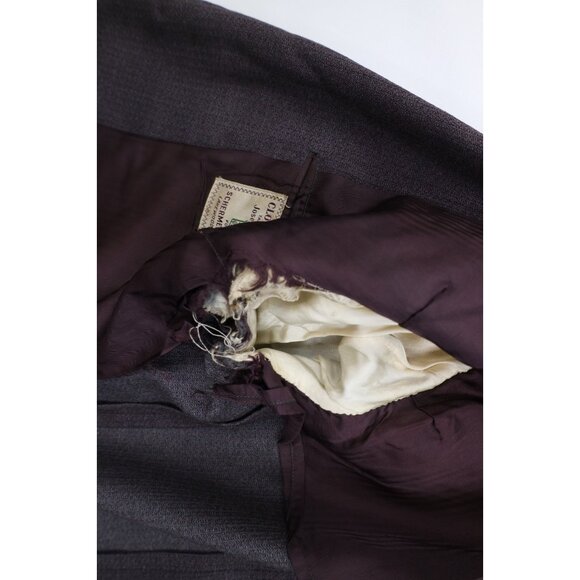 Vtg 50s 60s Rockabilly Mens 40R Distressed Heavy 2 Piece Wool Suit Wedding 30x28 - Picture 8 of 16